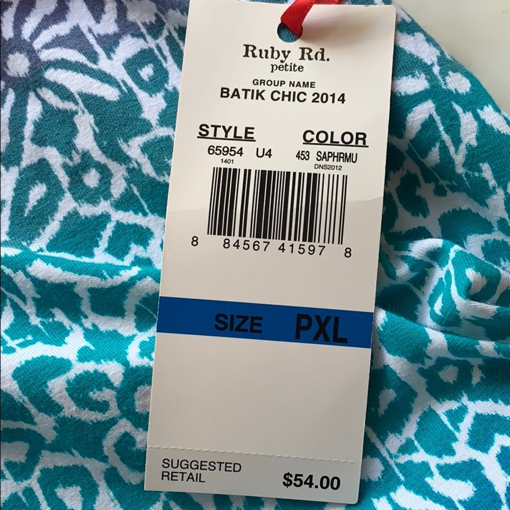 Ruby Rd. Petite Multicolored Knit Top - Picture 5 of 8